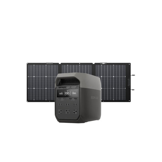 EcoFlow Delta 3 Solar Generator (160w Panels)