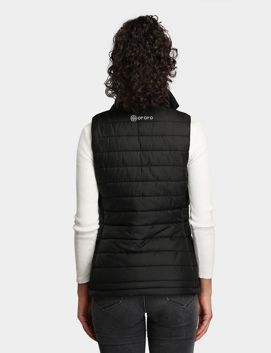 Ororo Women's 4 Zone Classic Heated Vest - Black