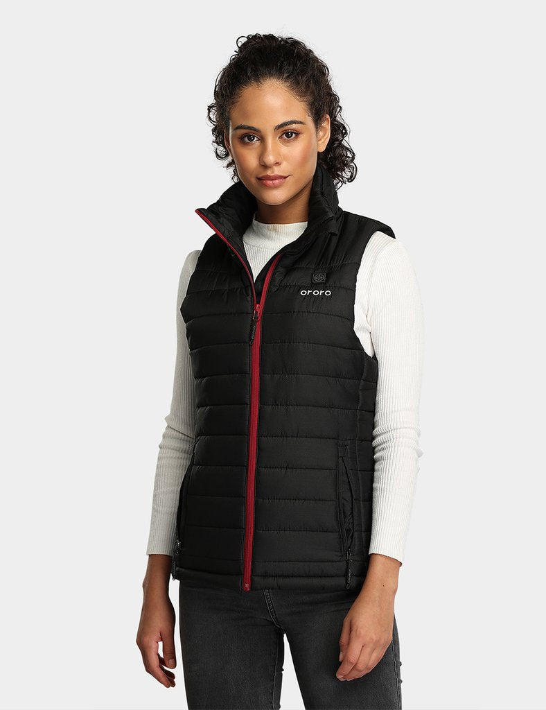 Ororo Women's 4 Zone Classic Heated Vest - Black