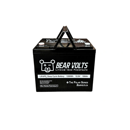 Bear Volts 12V 100 Ah LiFePO₄ Heated Deep Cycle Battery