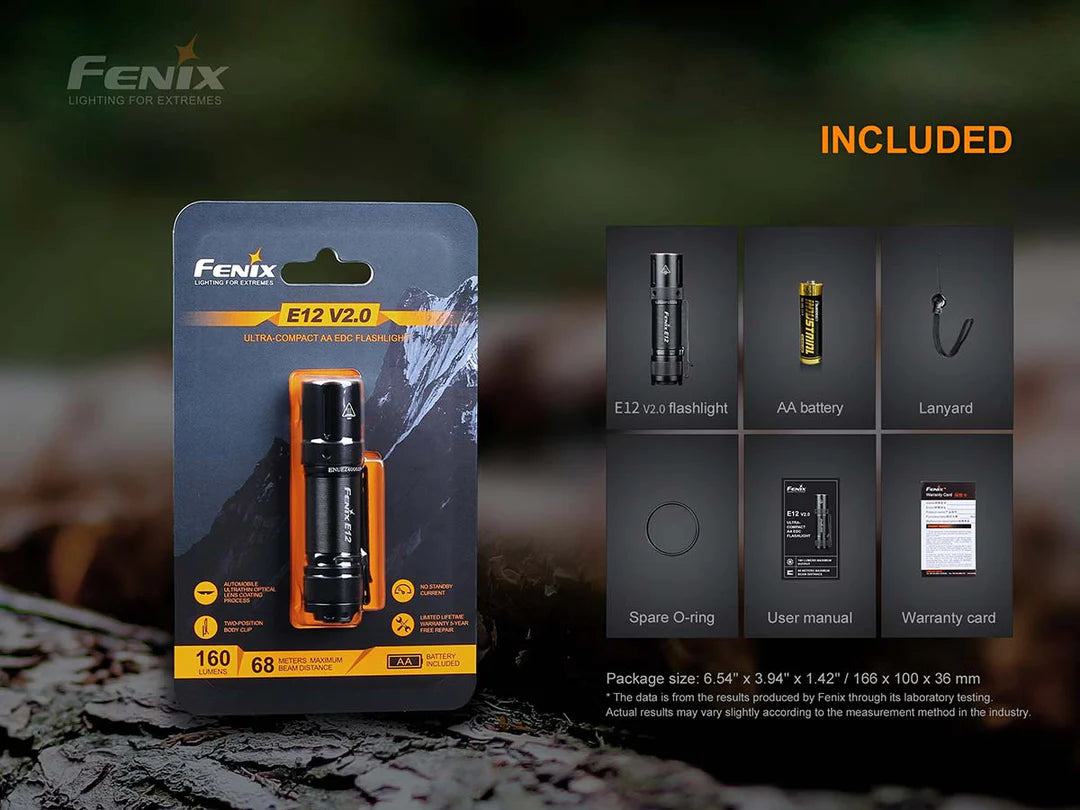 Fenix E12 V2.0 LED Flashlight