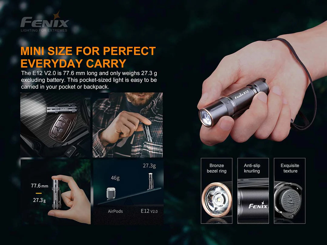 Fenix E12 V2.0 LED Flashlight