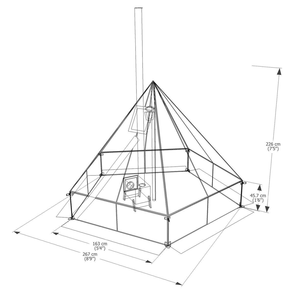 Esker Arctic Fox 9x9 Winter Hot Tent