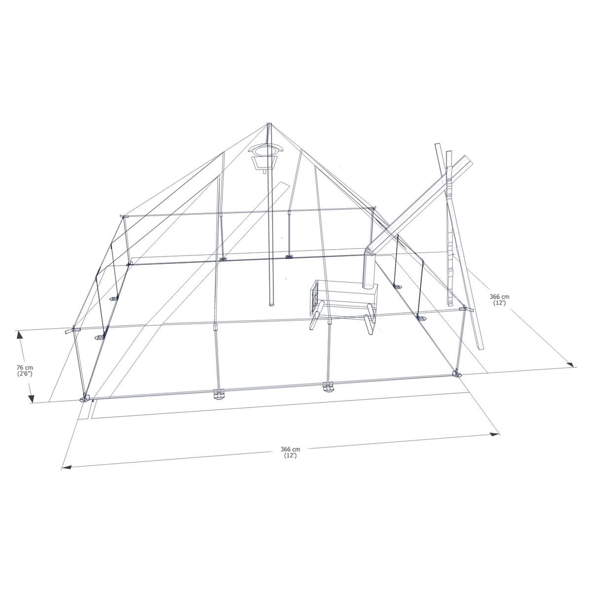 Esker Classic V 2 12x12 Winter Hot Tent
