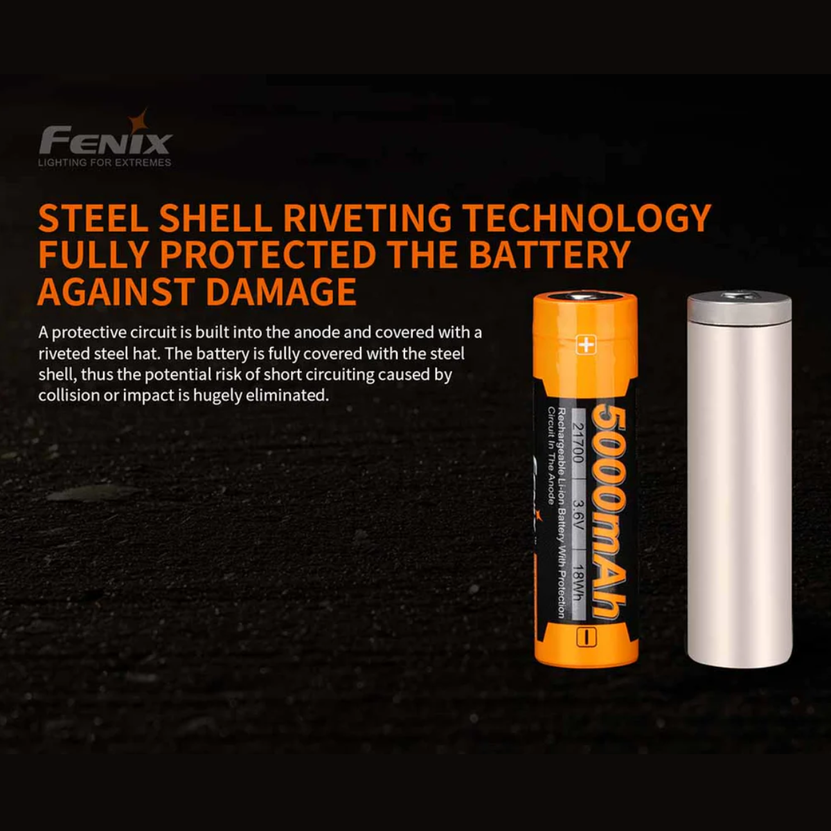 Fenix ARB-L21-5000mAH 21700 Battery V2.0