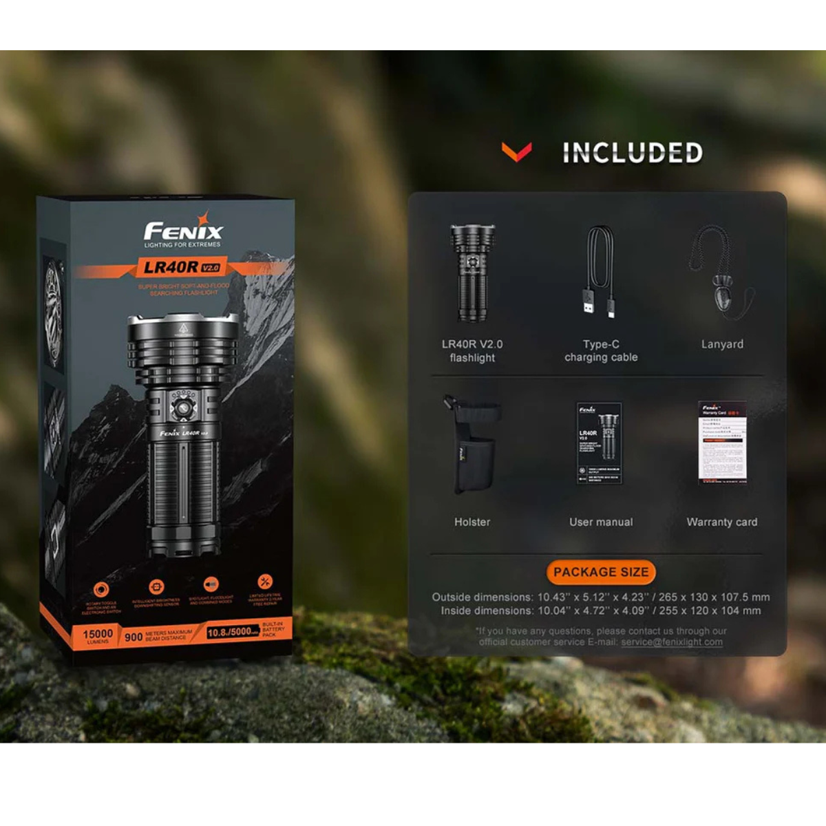 Fenix LR40R V2.0 Flashlight