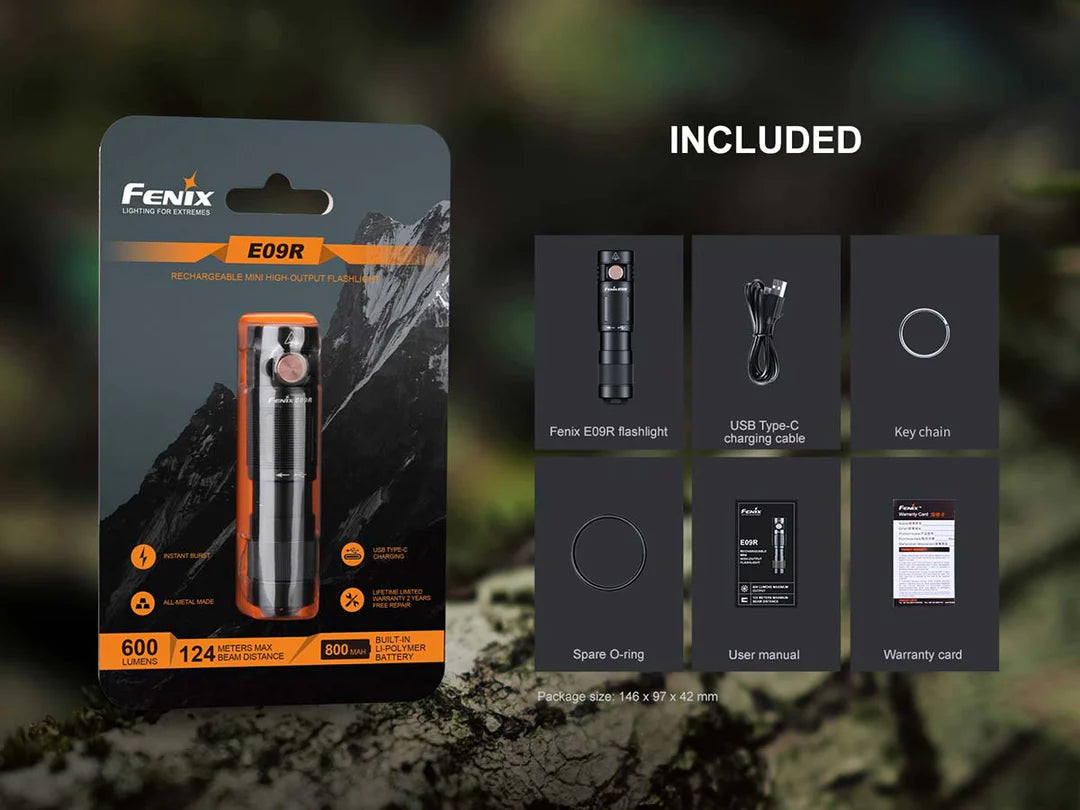 Fenix E09R LED Flashlight