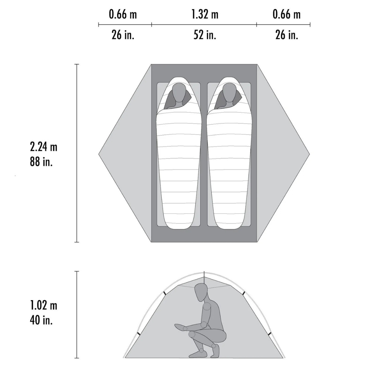 MSR Hubba Hubba LT 2 Person Tent