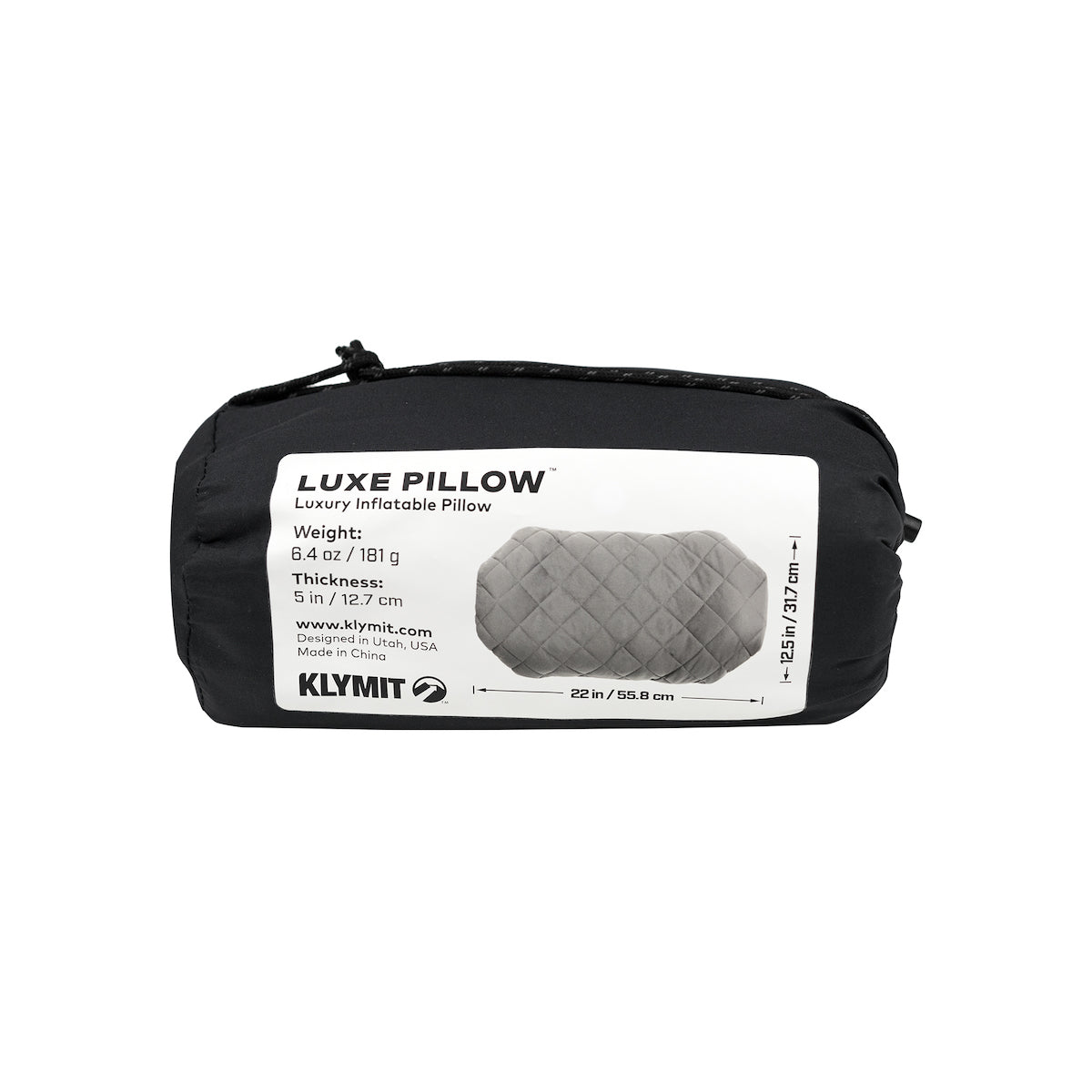 Klymit Luxe Pillow - Grey