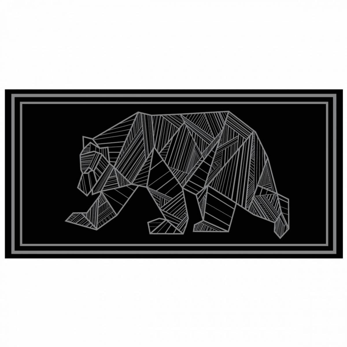 Kuma Outdoor Mat-Bear-18' x 9' (Black/Grey)