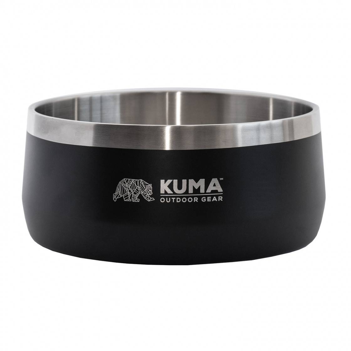 Kuma Stainless Steel Dog Bowl - Black