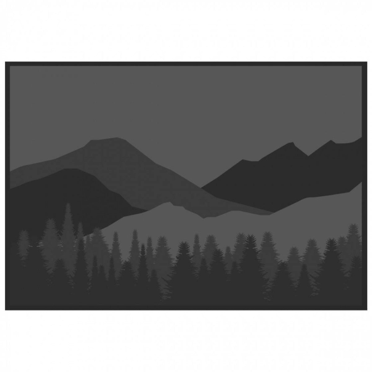 Kuma Mountain Wilderness Outdoor Mat-12' x 9' (Black/Grey)