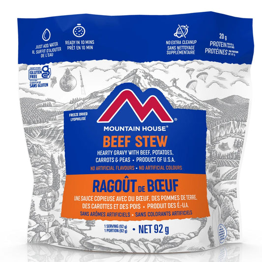 Mountain House Beef Stew- Gluten Free Single Serve