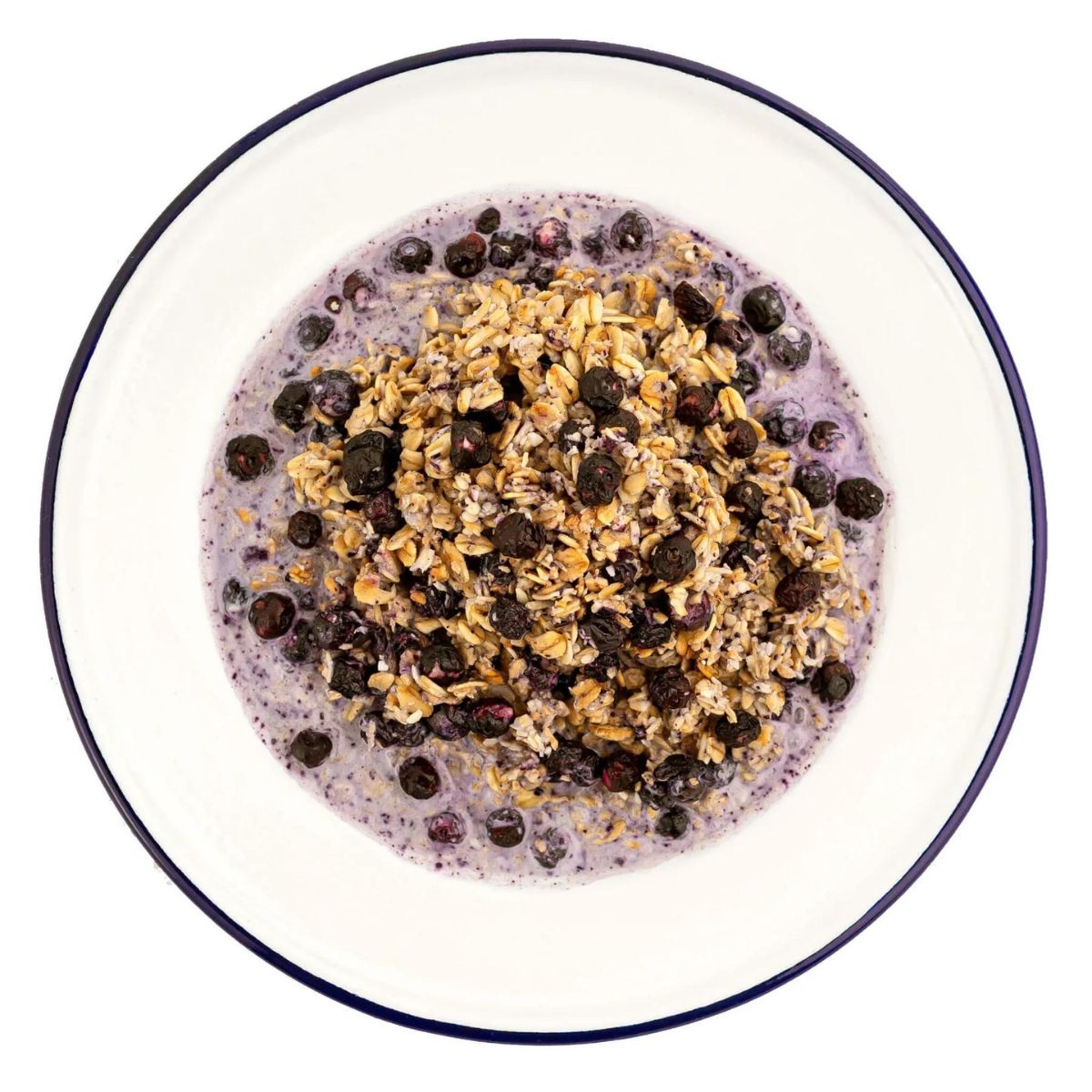 Mountain House Granola with Milk and Blueberries