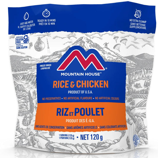 Mountain House Rice and Chicken- Gluten Free Single Serve