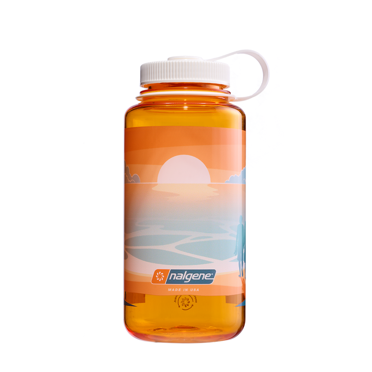 Nalgene 32oz Wide Mouth Bottle - Negative Landscape Prints (Sunset)