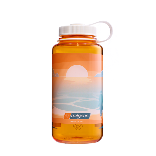 Nalgene 32oz Wide Mouth Bottle - Negative Landscape Prints (Sunset)