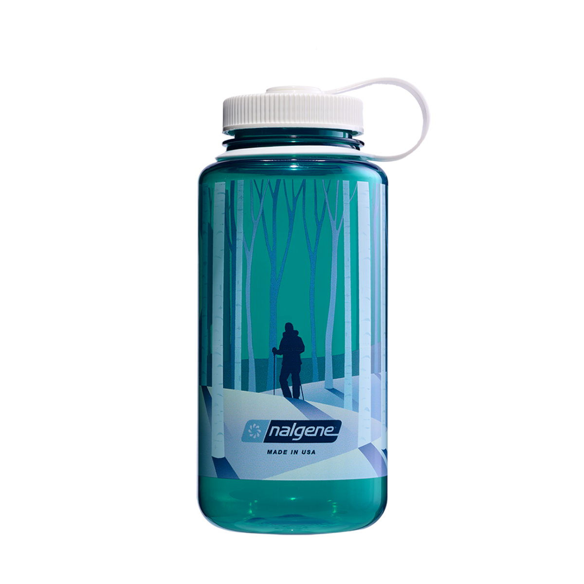 Nalgene 32oz Wide Mouth Bottle - Negative Landscape Prints (Forest)