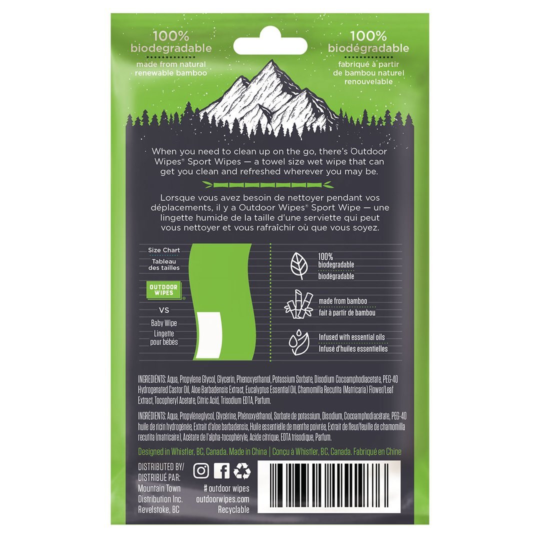 Single XL Bamboo Wet Wipes