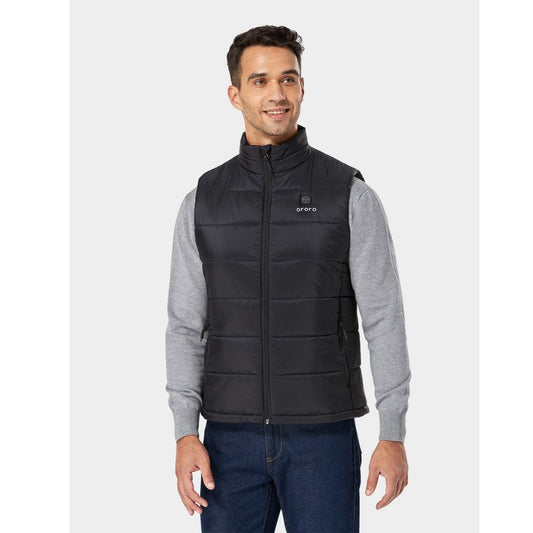 Ororo Men's Heated Padded Vest - Black