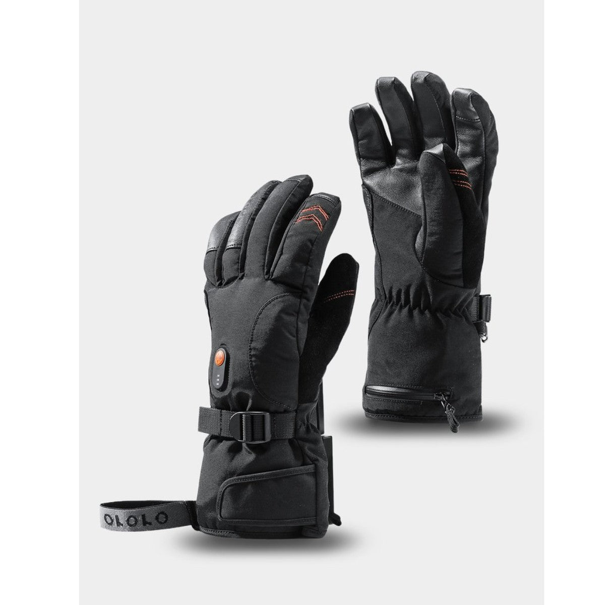 Ororo "Calgary" Heated Gloves 2.0 Black / Orange