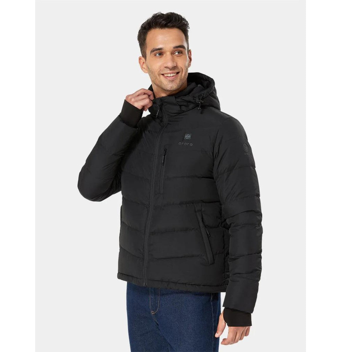 Ororo Mens Down Jacket - Black