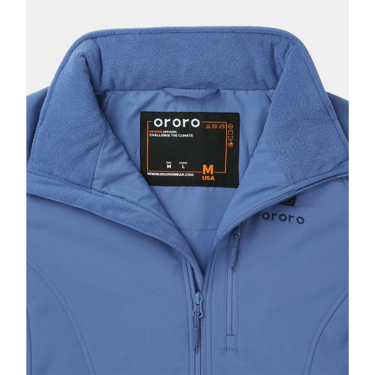 Ororo Women's Classic Heated Jacket - Haze Blue