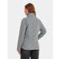 Ororo Women's 3 Zone Heated Full Zip Fleece Jacket - Flecking Grey