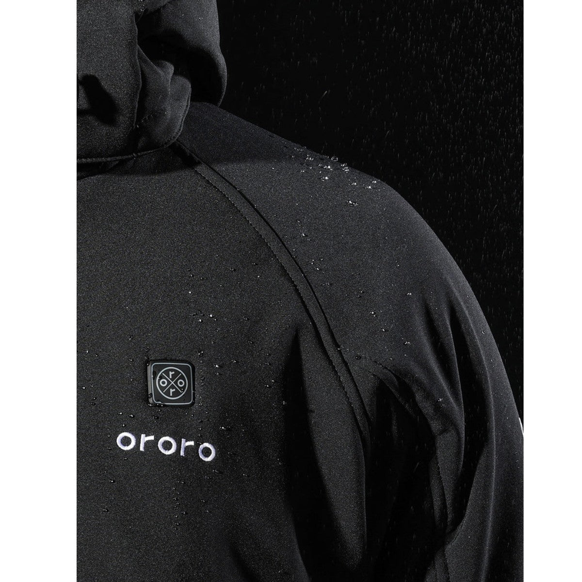 Ororo Men's Classic Heated Jacket - Black & Blue