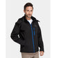 Ororo Men's Classic Heated Jacket - Black & Blue