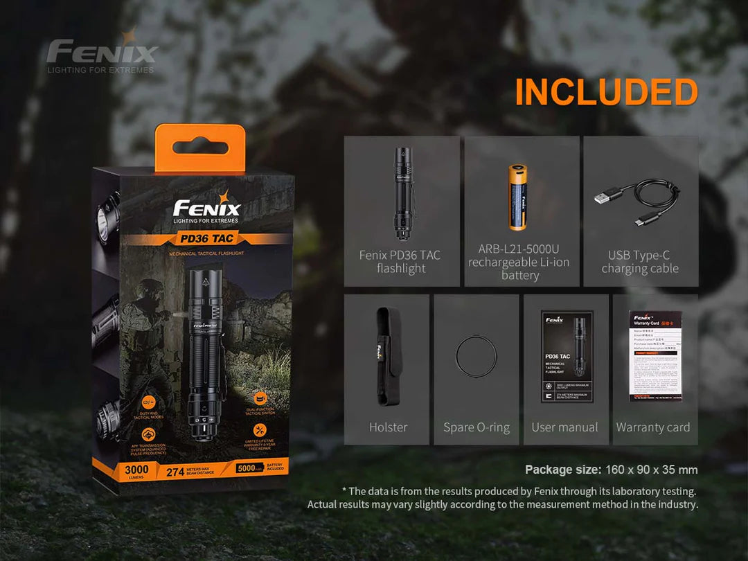 OPEN BOX | Fenix PD36TAC Tactical LED Flashlight