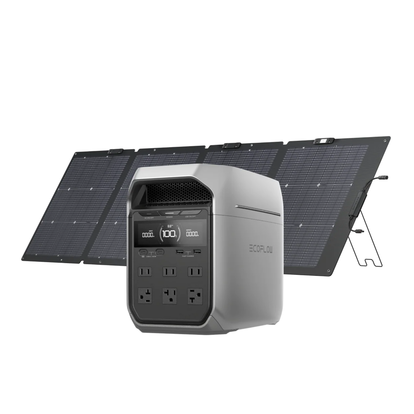 EcoFlow Delta 3 Plus Solar Generator (220W Panels)