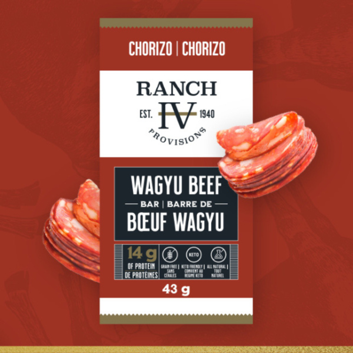 Ranch IV Provisions Chorizo Wagyu Beef Bar