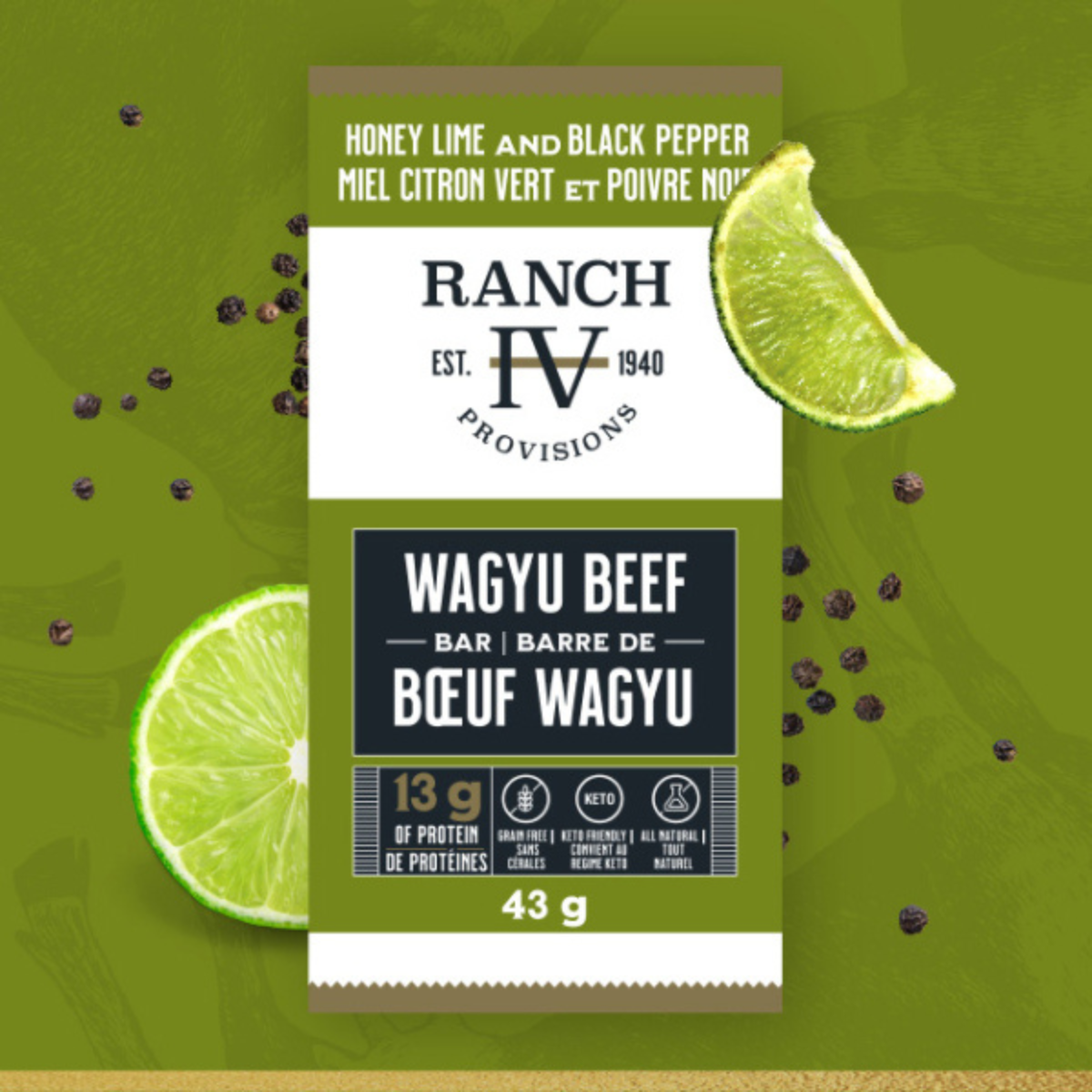 Ranch IV Honey Lime & Black Pepper Wagyu Beef Bar