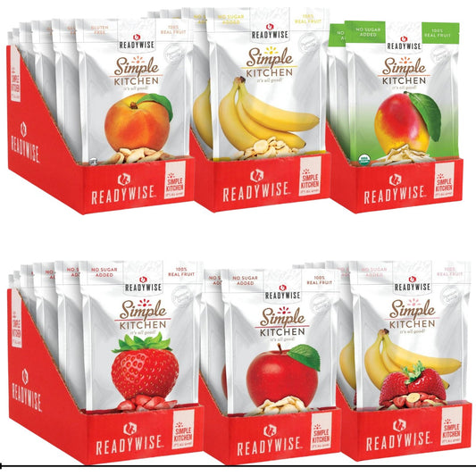 Fruit Lovers Emergency Food Single Pouches - Six Pack