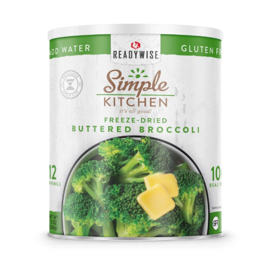 ReadyWise Freeze Dried Buttered Broccoli 20 Serving #10 Can