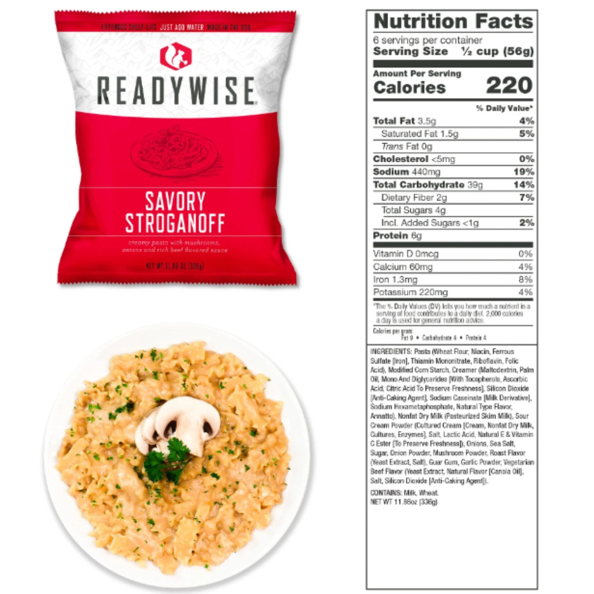 ReadyWise GLUTEN FREE  84 Serving Breakfast and Entrée Grab and Go