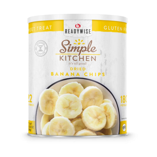 ReadyWise Simple Kitchen Banana Chips 22 Serving #10 Can