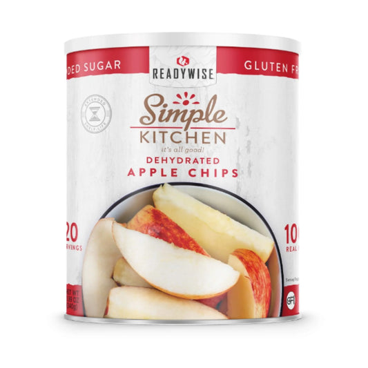 ReadyWise Simple Kitchen Dried Apple Chips 20 Serving #10 Can