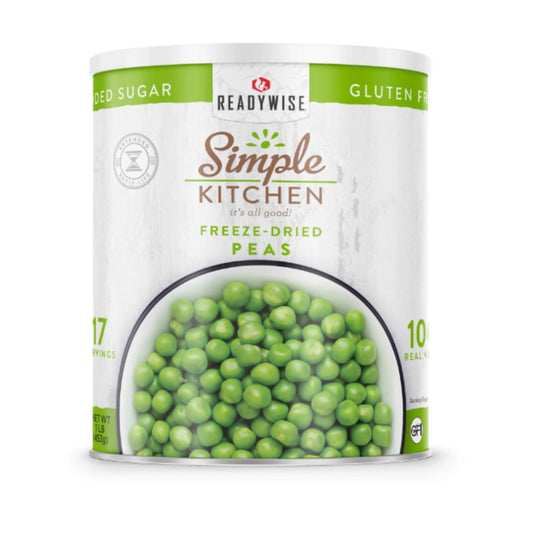ReadyWise Simple Kitchen Freeze Dried Peas 17 Serving #10 Can
