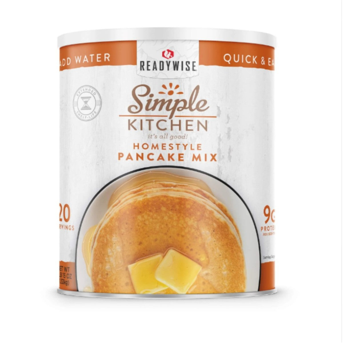 ReadyWise Simple Kitchen Pancake Mix 20 Serving Can