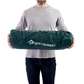 Sea to Summit Comfort Deluxe regular rectangular wide packed down and held by person 