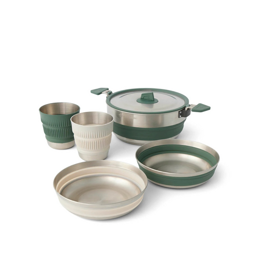 Sea to Summit Detour Stainless Steel One Pot Cook Set (5pc)