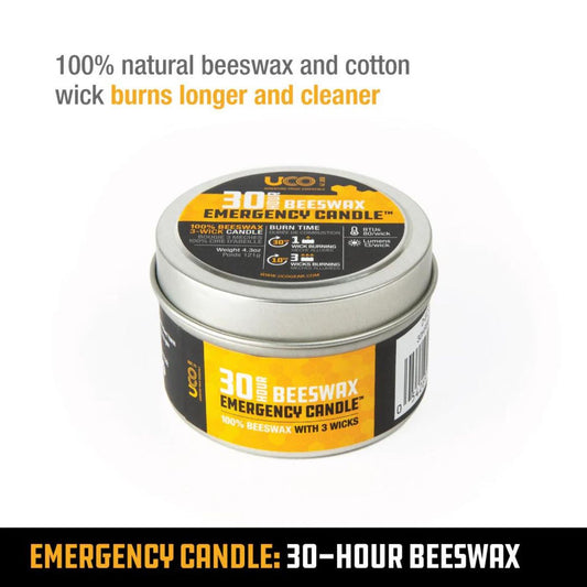 30-Hour Emergency Beeswax Candle