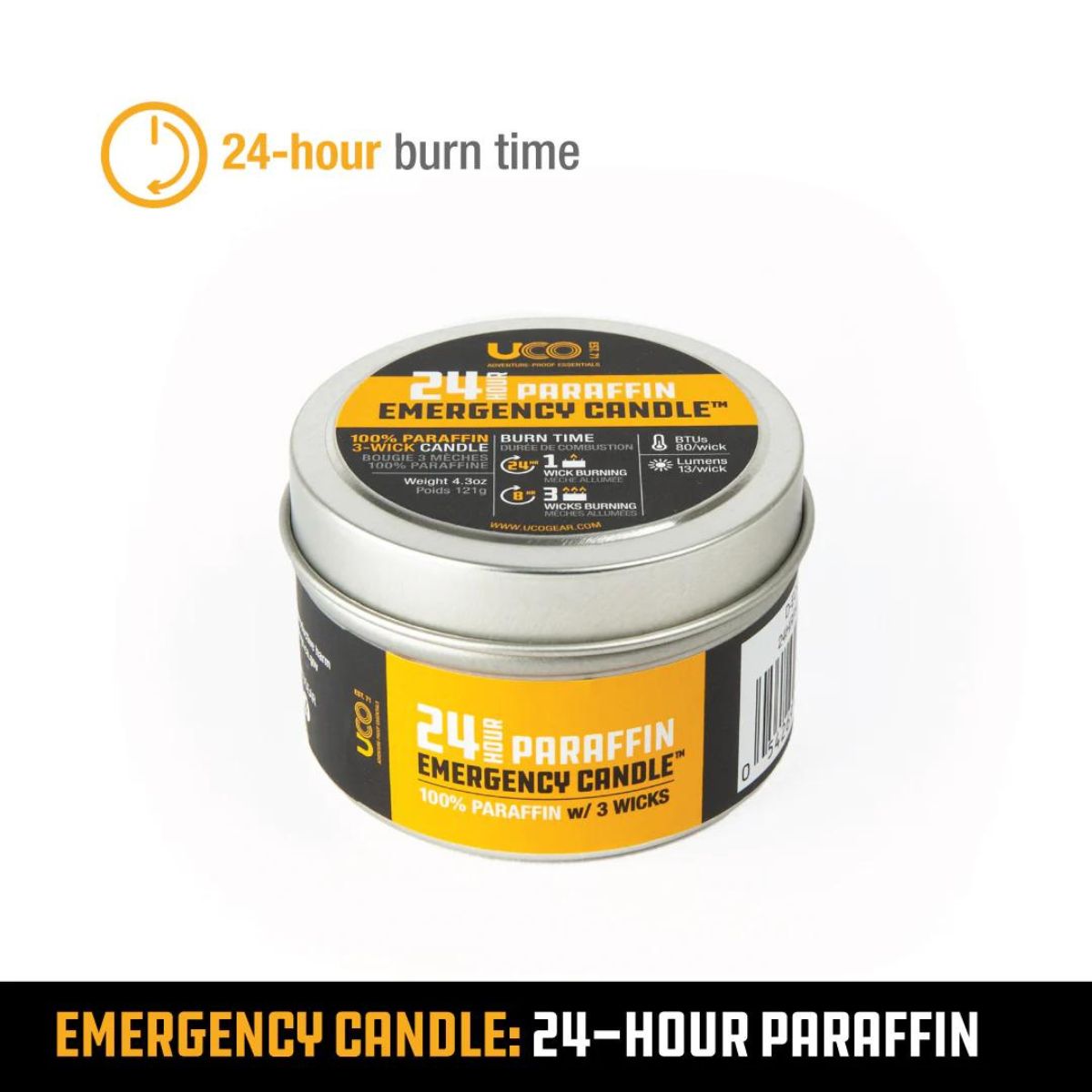 UCO 24-Hour Emergency Paraffin Candle