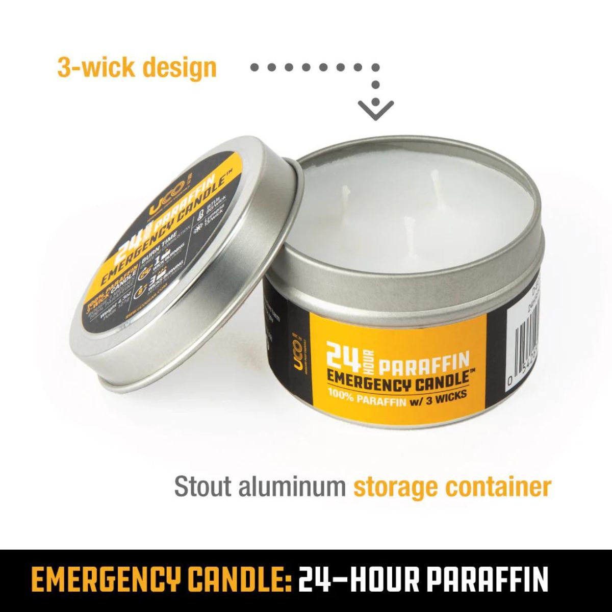 UCO 24-Hour Emergency Paraffin Candle