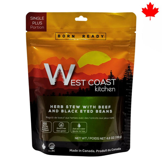 West Coast Kitchen Herb Stew with Beef and Black Eye Beans