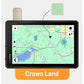 Backroad Maps Alberta GPS Maps displaying Alberta crown land, roads, lakes and trail coverage on a Garmin GPS topographic navigation screen.