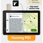Backroad Maps Alberta GPS Maps hunting points of interest with wildlife management areas and high detail contour lines for Garmin GPS outdoor navigation.