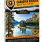 Backroad Maps Canadian Rockies Backroad Mapbook 5th Edition cover showing topographic maps and outdoor adventure guide for Banff, Jasper, Yoho, Kootenay, and the Canadian Rockies.